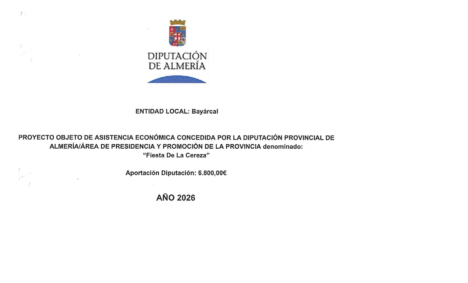 Ayudas de Diputación